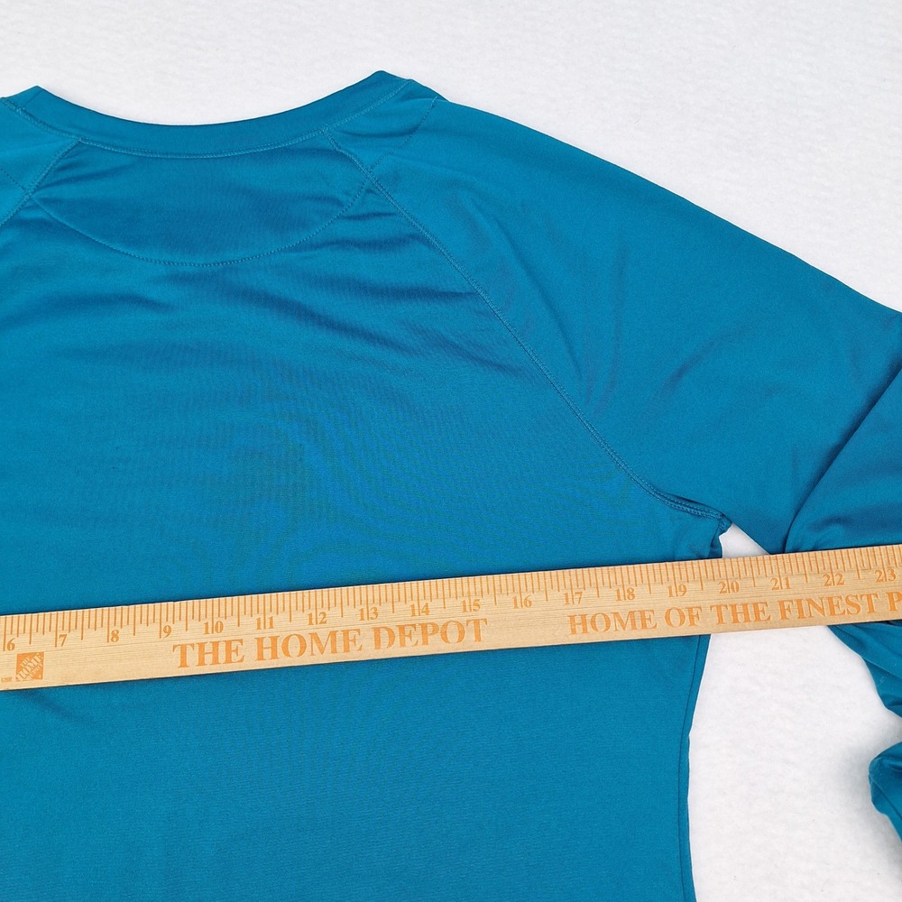 ClimateRight by Cuddl Duds Top Womens Large Blue Long Sleeve Thumbhole Layering - Picture 4 of 7